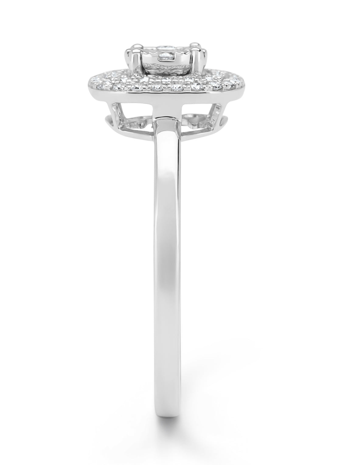 White gold ring, 0.31 ct diamond, Enchanted