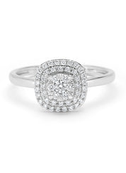 White gold ring, 0.31 ct diamond, Enchanted