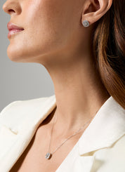 White gold earrings, 0.64 ct diamond, Enchanted