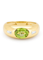 Geelgouden ring, 1.27 ct peridoot, BOLD