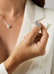 White gold ring, 0.42 ct diamond, Enchanted