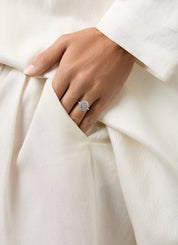 White gold ring, 0.42 ct diamond, Enchanted