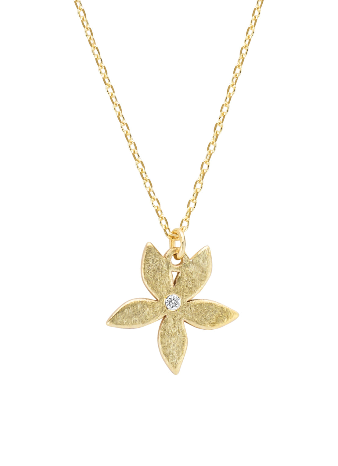 Yellow gold necklace Marigold