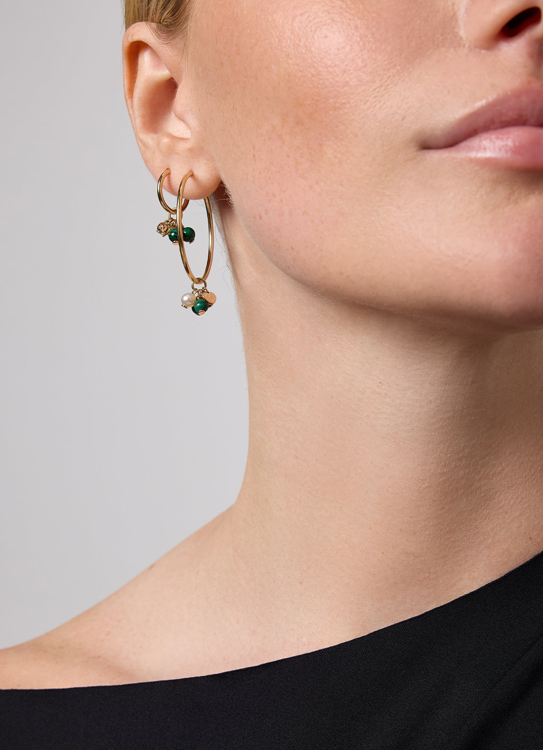 Yellow gold earring Marigold