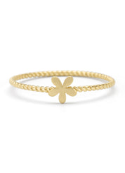 Yellow gold ring marigold