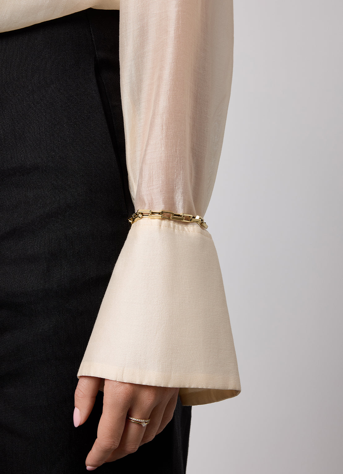 Geelgouden armband Timeless Treasures 20 cm
