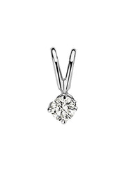 Witgouden hanger, 0.06 ct diamant, Groeibriljant