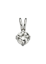 Witgouden hanger, 0.26 ct diamant, Groeibriljant