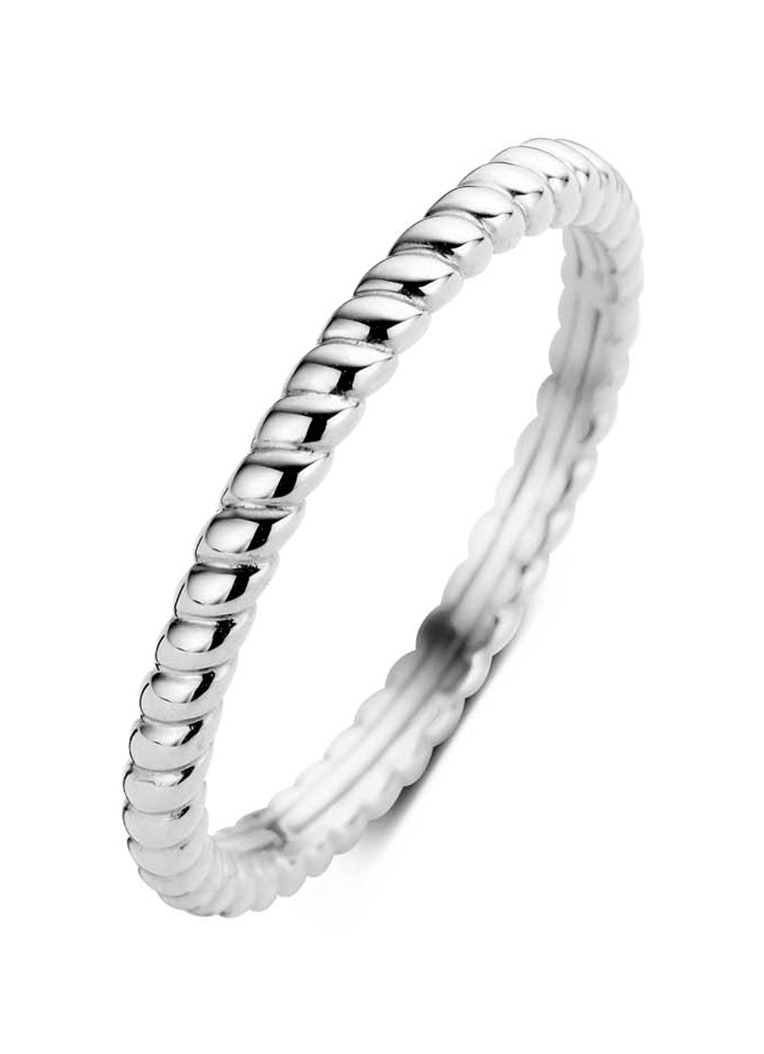 White gold ring ensemble