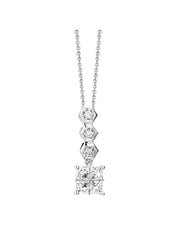 White gold pendant, 0.57 CT Diamant, Fourever