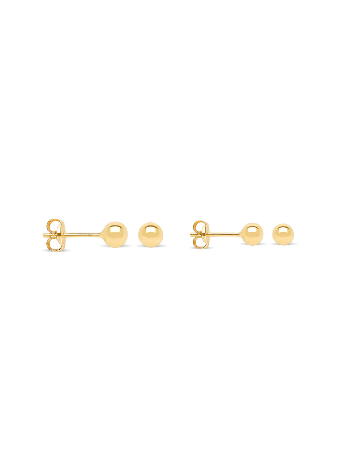 Yellow gold earstekers set, timeless treasures