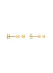 Yellow gold earstekers set, timeless treasures