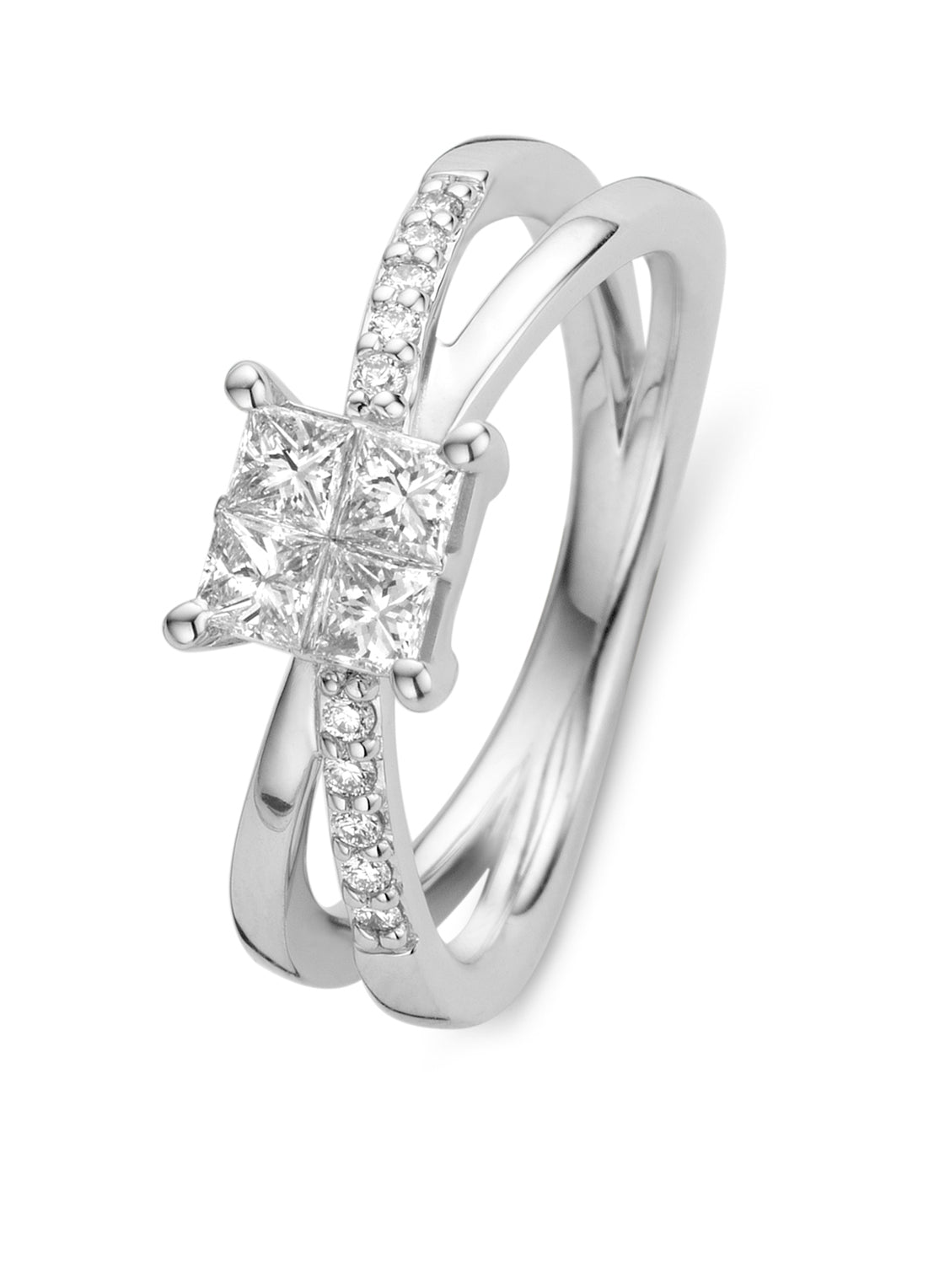 White gold ring, 0.53 CT Diamant, Fourever