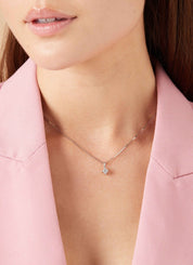 White gold pendant, 0.30 CT Diamant, Hearts & Arrows