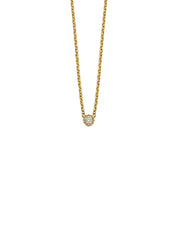 Yellow Gouden Collier, 0.05 CT Diamant, Joy