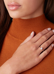 White gold ring, 0.25 ct diamond, Enchanted