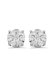 White gold earrings, 0.45 ct diamond, Enchanted