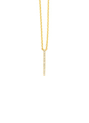 Yellow Gouden Collier, 0.05 CT Diamant, Joy