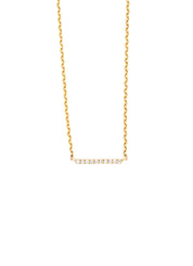 Yellow Gouden Collier, 0.03 CT Diamant, Joy