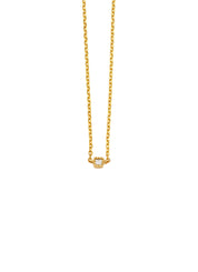Yellow Gouden Collier, 0.04 CT Diamant, Joy
