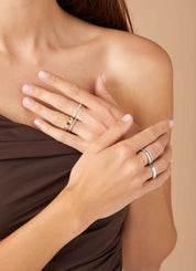 Witgouden 14 kt trouwring, Wedding