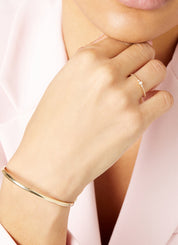 Geelgouden ring, 0.09 ct diamant, Joy