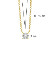 Gouden collier, 0.09 ct diamant, Enchanted