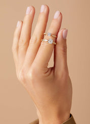 Golden ring, 0.15 ct Diamond, Enchanted