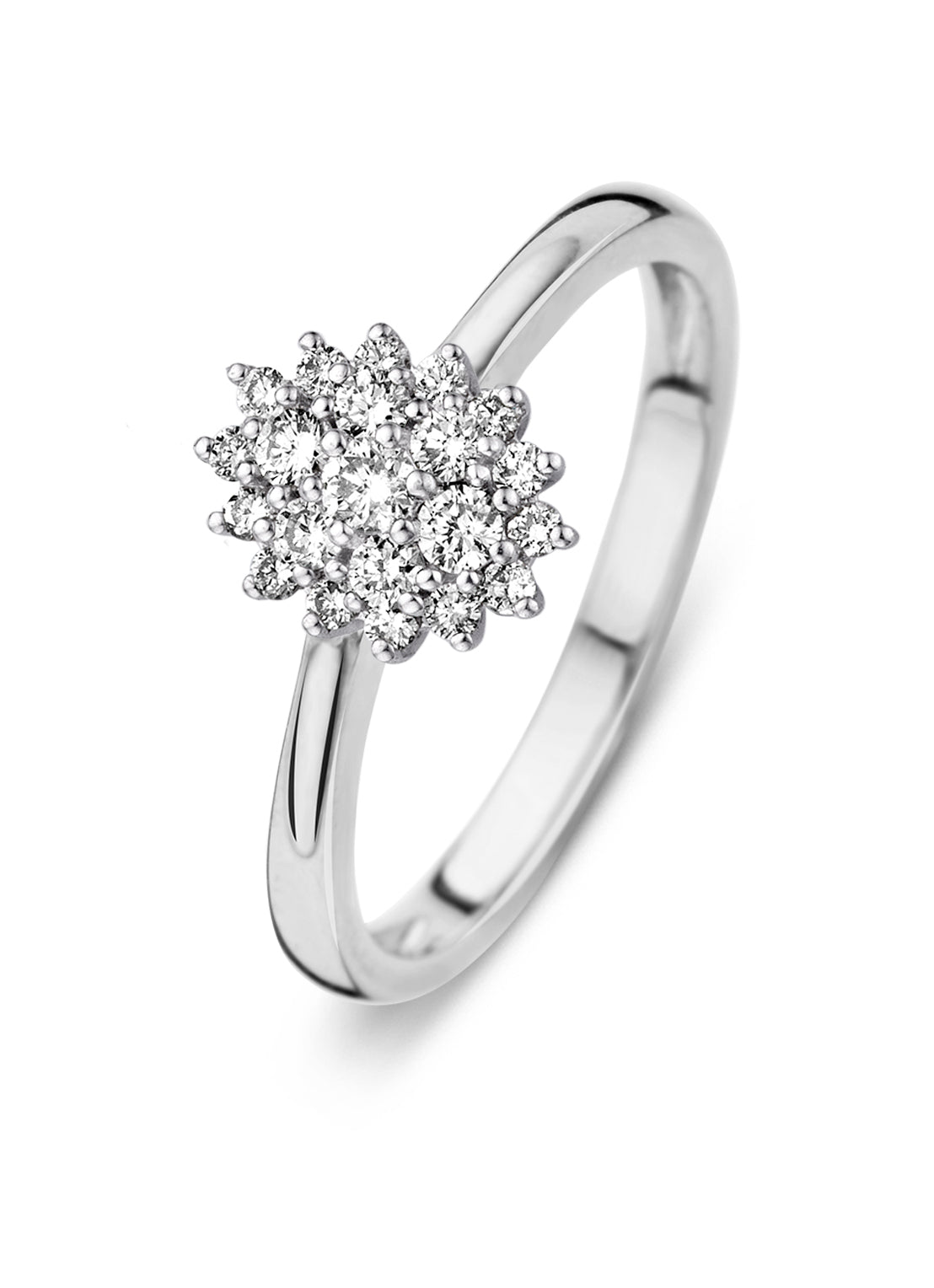 White gold ring, 0.28 CT Diamant, Majestic