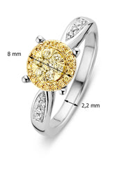Golden ring, 0.33 ct diamond, Enchanted