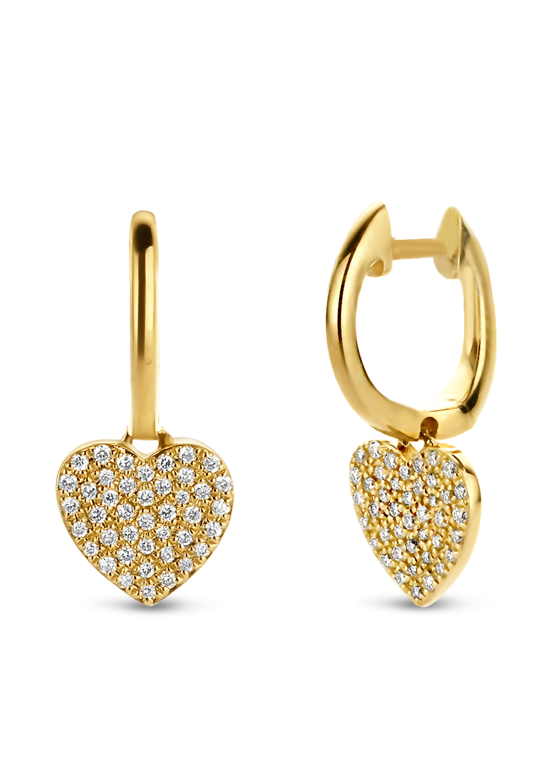 Geelgouden oorsieraden, 0.21 ct diamant, Dreamer