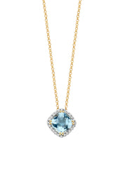 Yellow Gouden Collier, 1.74 CT Topaz, Fiësta