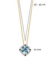 Yellow Gouden Collier, 1.74 CT Topaz, Fiësta