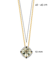 Yellow Gouden Collier, 1.61 CT Green Amethist, Fiesta