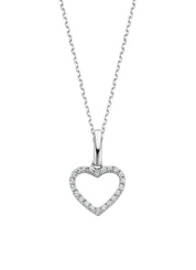 White gold pendant, 0.06 ct diamond, Dreamer