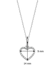 White gold pendant, 0.06 ct diamond, Dreamer