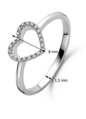 Witgouden ring, 0.06 ct diamant, Dreamer