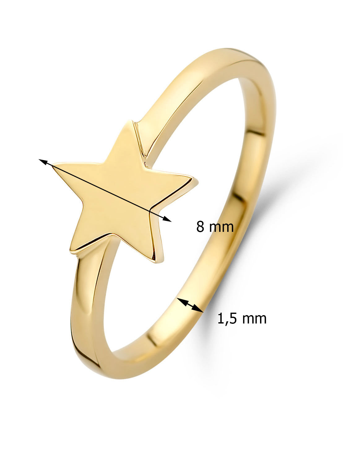 Yellow gold ring dreamer