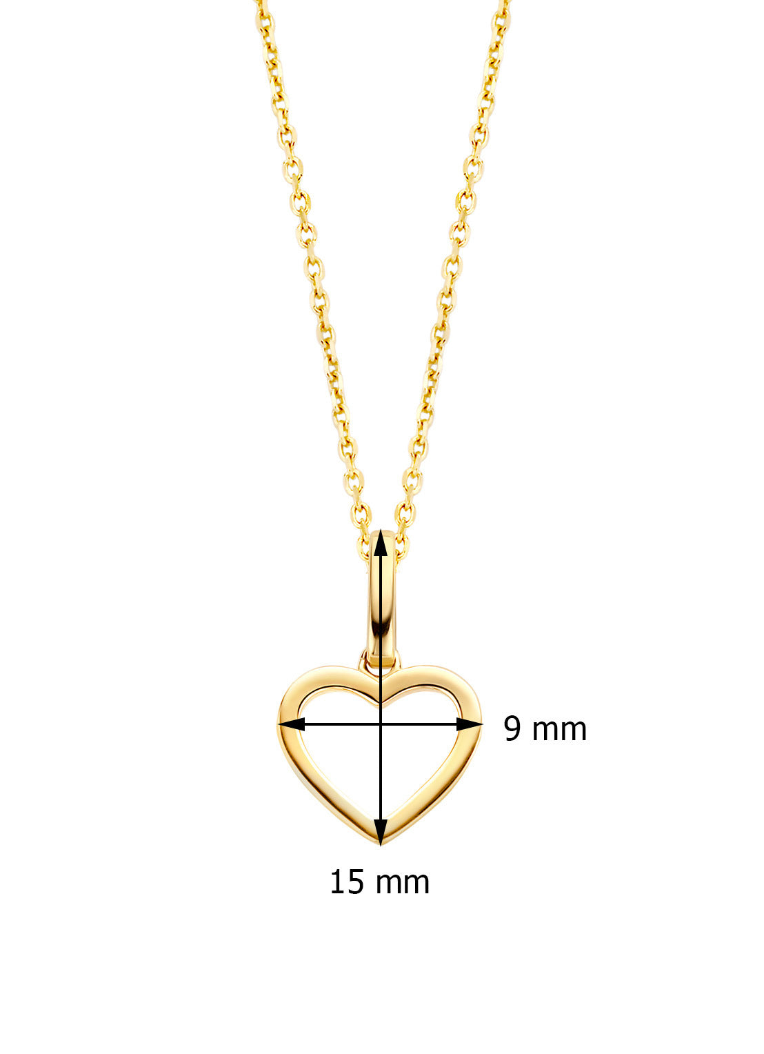 Yellow gold pendant Dreamer