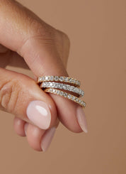 Geelgouden ring, 0.33 ct diamant, Wedding