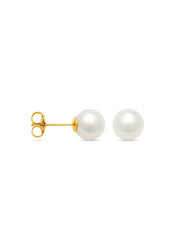 Yellow gold pearl ear jewelry rivièra