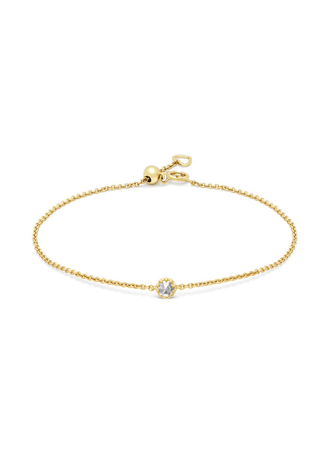 Geelgouden armband, 0.08 ct diamant, Joy