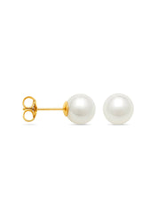 Yellow gold pearl ear jewelry rivièra