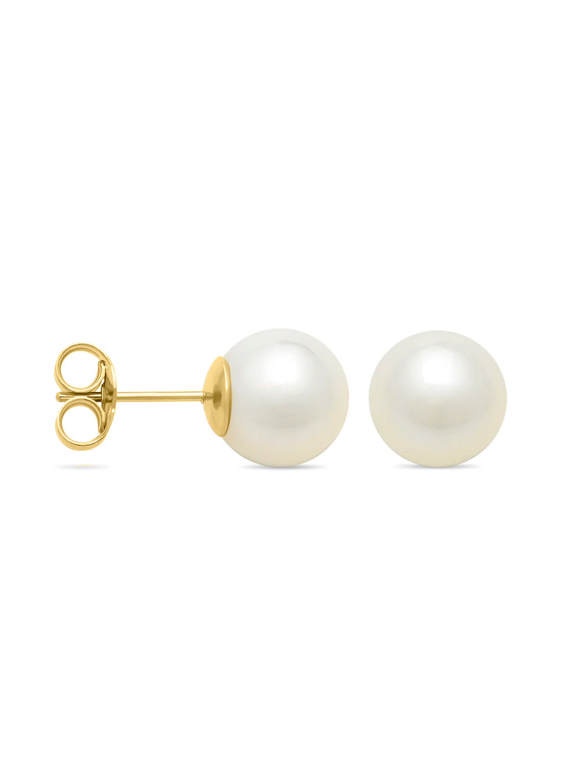 Yellow gold pearl ear jewelry rivièra