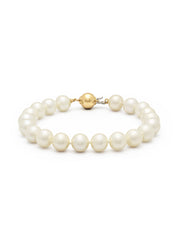 Yellow gold pearl bracelet Rivièra