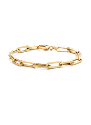 Yellow gold switch bracelet Closed forever 19 cm