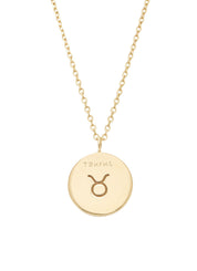 Geelgouden collier, Zodiac-Taurus, Stier