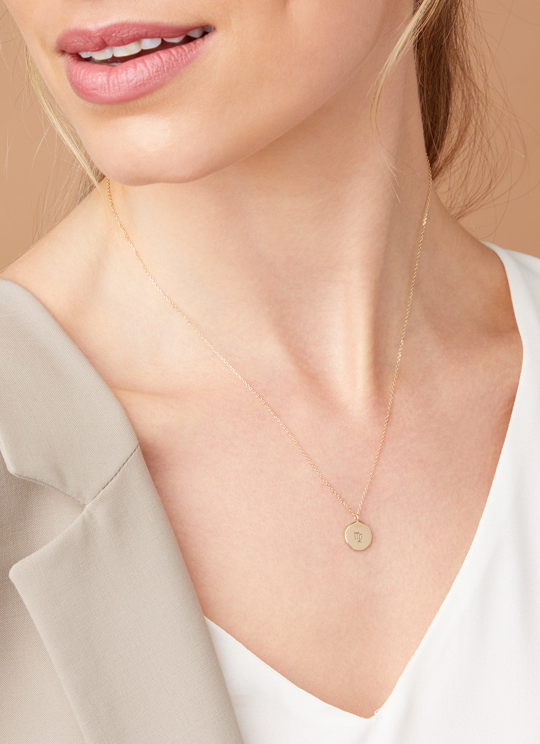 Geelgouden collier, Zodiac-Virgo, Maagd