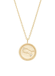 Geelgouden collier, Zodiac-Gemini, Tweeling