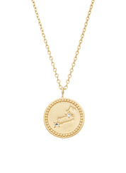 Geelgouden collier, Zodiac-Leo, Leeuw